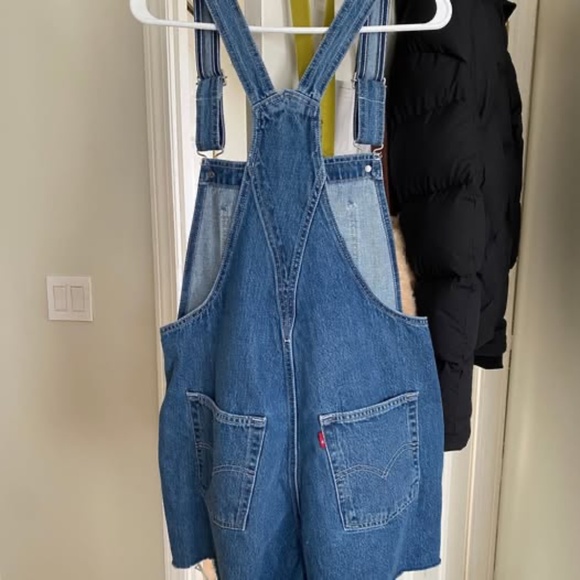 Levi's Blue Denim Overalls - Picture 3 of 4